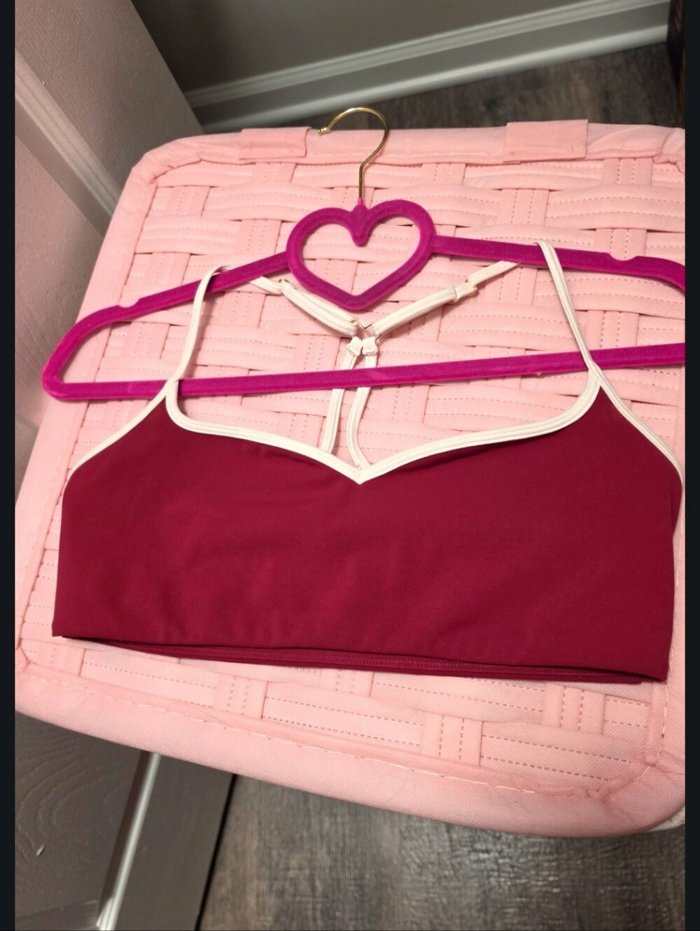 BO&Tee NWT Burgundy Sports Bra